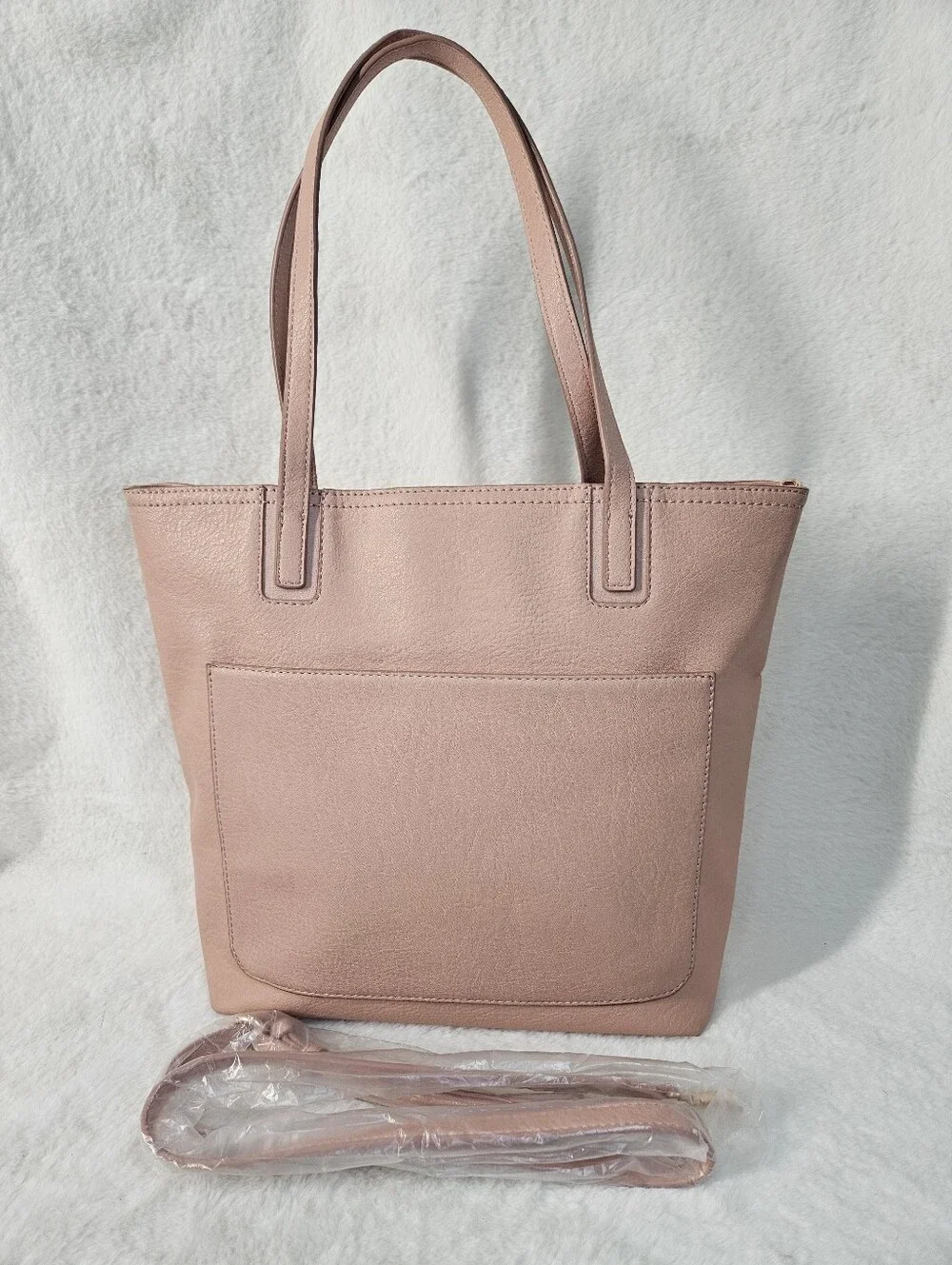 Lauren Conrad Blush Pink Tote Bag Crossbody